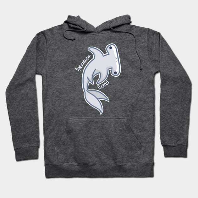 hammerhead shark Hoodie by tarrotpatch